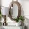 Bali & Pari Elwyn Modern Bohemian Metal and Natural Brown Seagrass Accent Wall Mirror 240-13464-ZORO - alternate 4